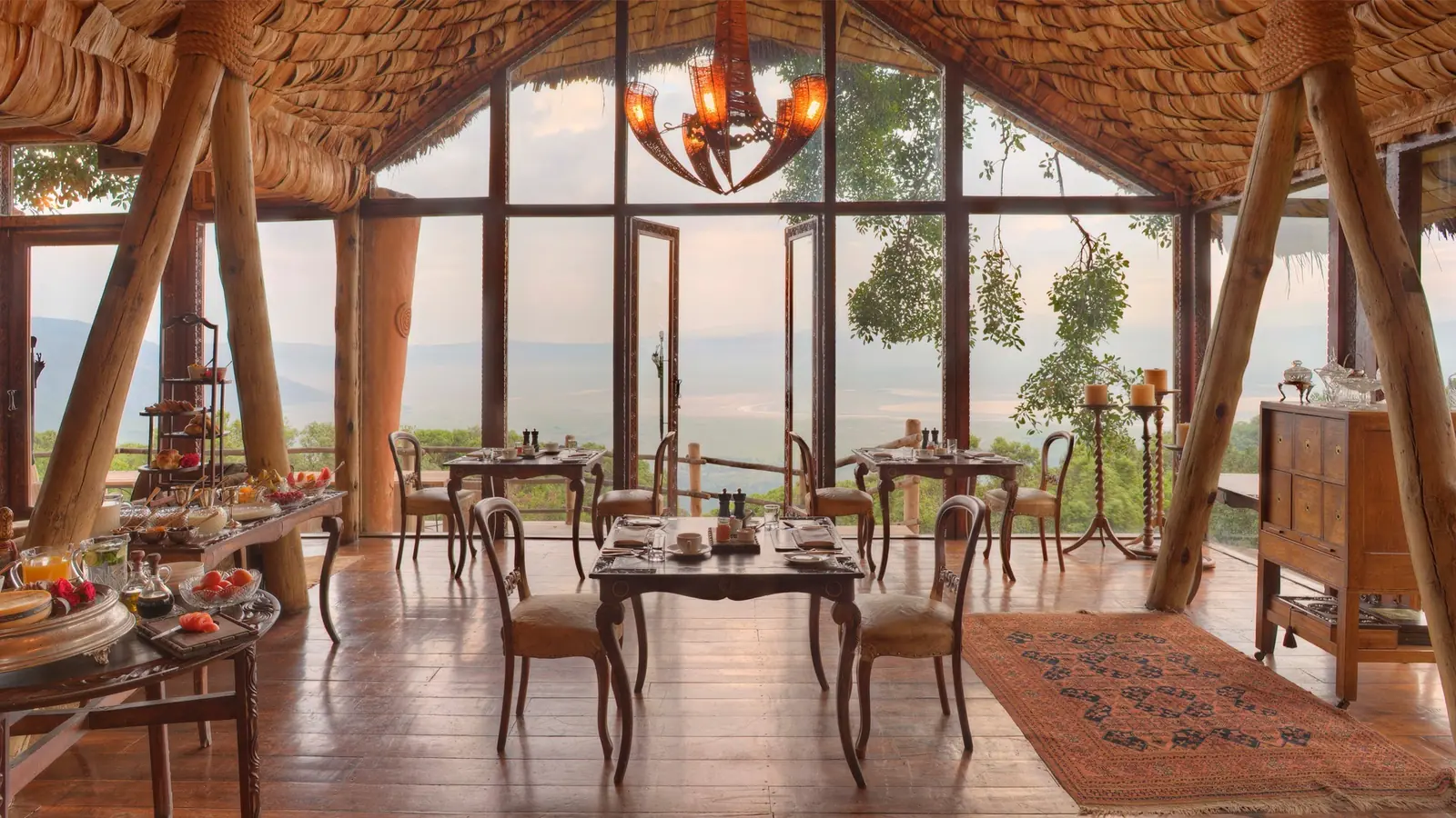 The Ngorongoro crater luxury lodge